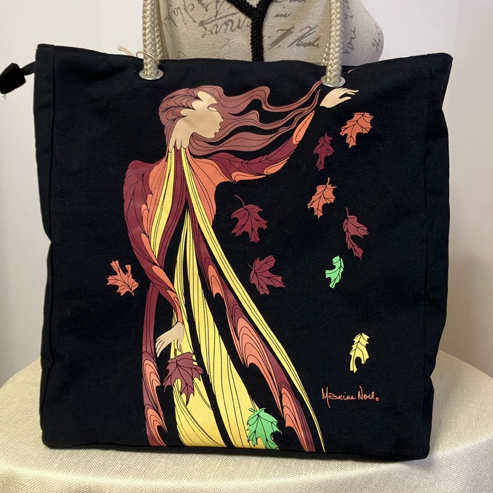Oscardo Leaf Dancer by Maxine Noel Eco Tote Bag Black